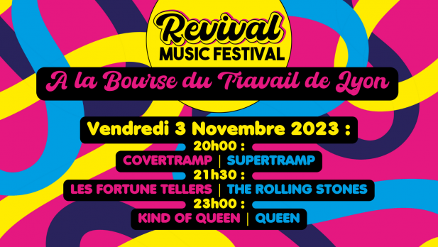 Le Revival Music Festival débarque à la Bourse du Travail à Lyon